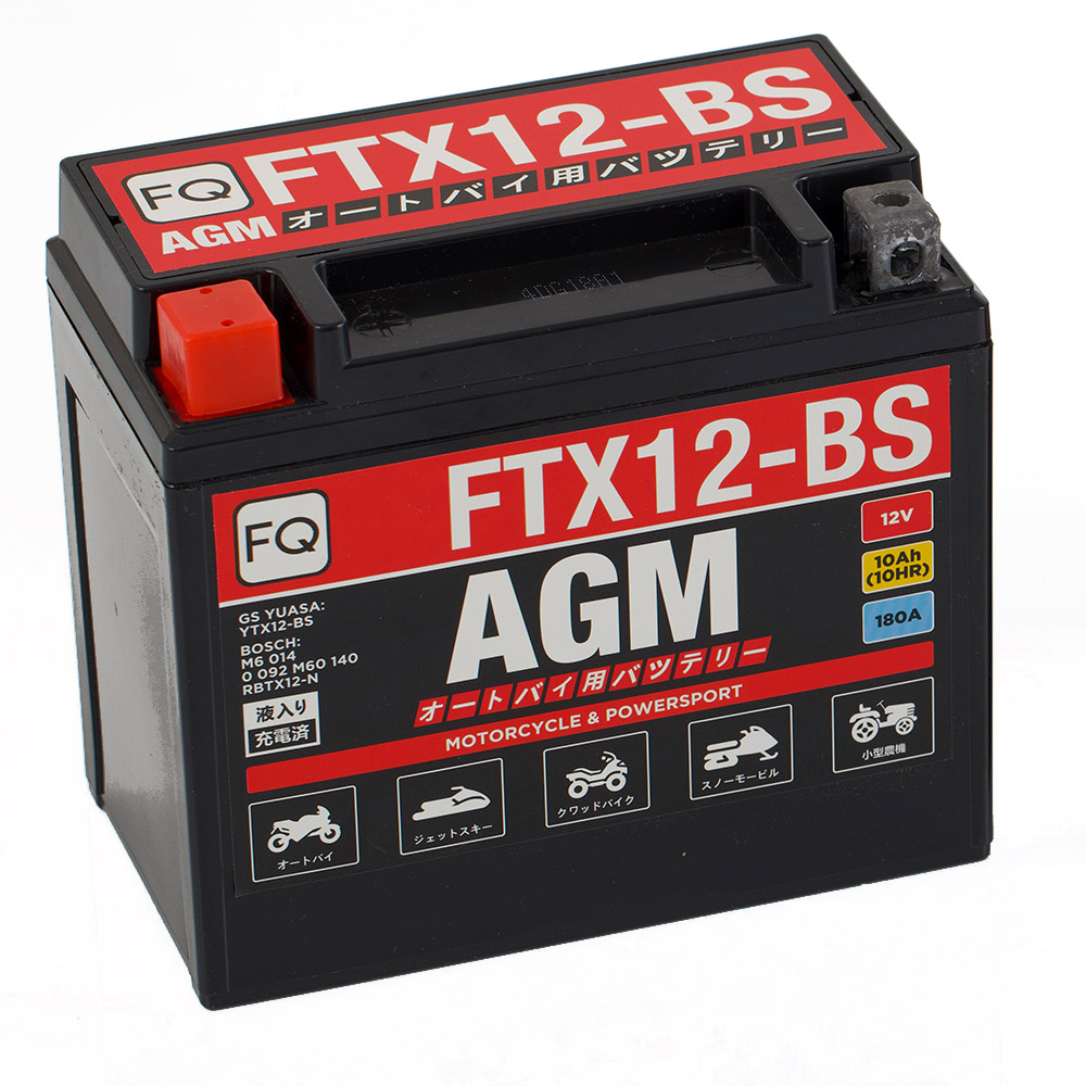 Мото аккумулятор FQ 10Ah FTX12-BS AGM